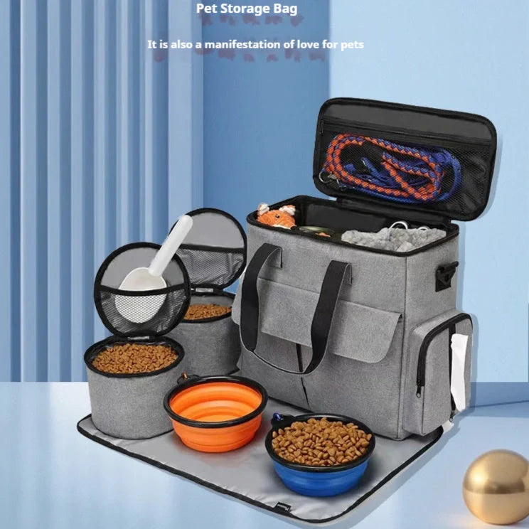 GiftHomen UK Dog Travel Backpack Kit with Removable Divider and Multiple Carrying Options
