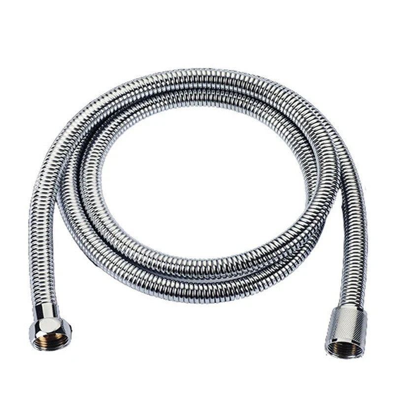 A high-pressure shower head with a stop button, cotton filter, and powerful water pressure for a luxurious bathing experience.