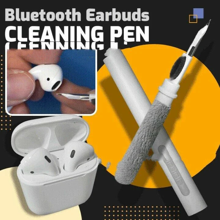 Premium wireless earbud cleaning kit with soft microfiber brush for efficient and convenient maintenance of earbuds and charging case