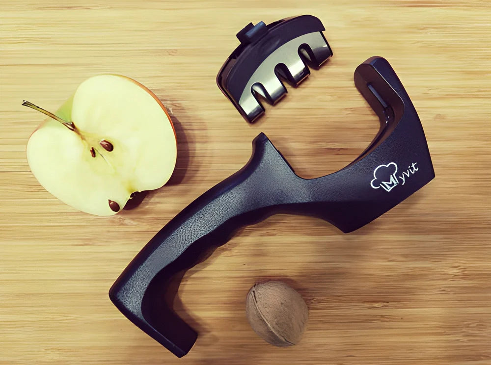 Premium 3-Stage Knife Sharpener with Specialized Sharpening Slots for Steel and Ceramic Knives