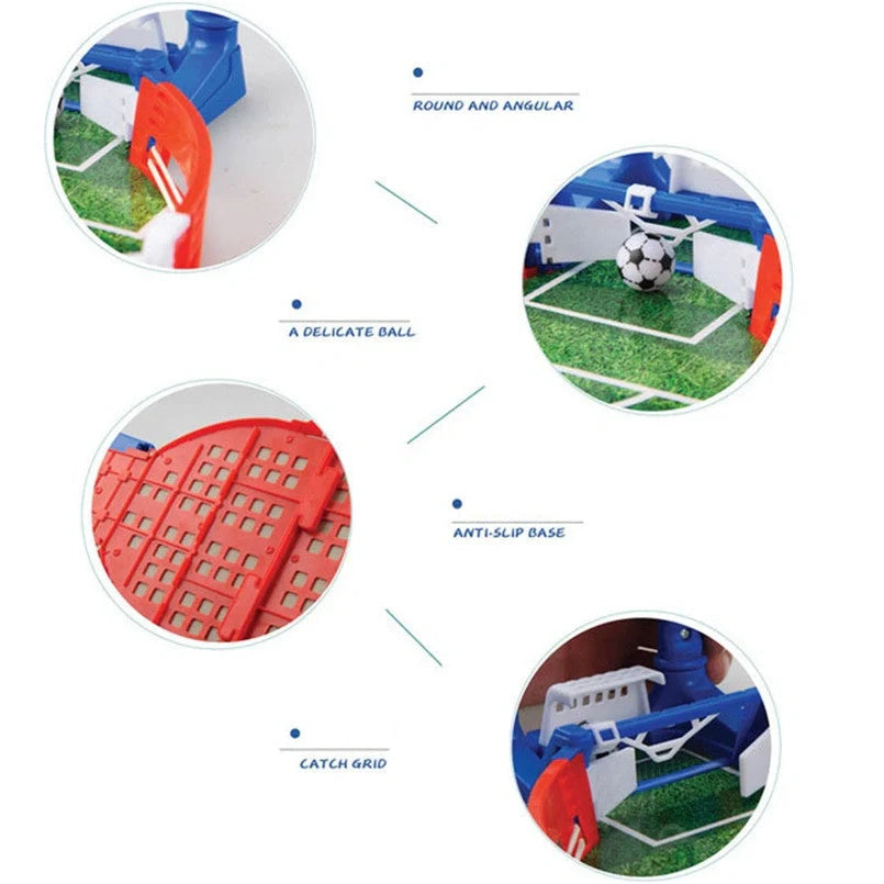 Mini football board game kit for kids, portable tabletop soccer toy