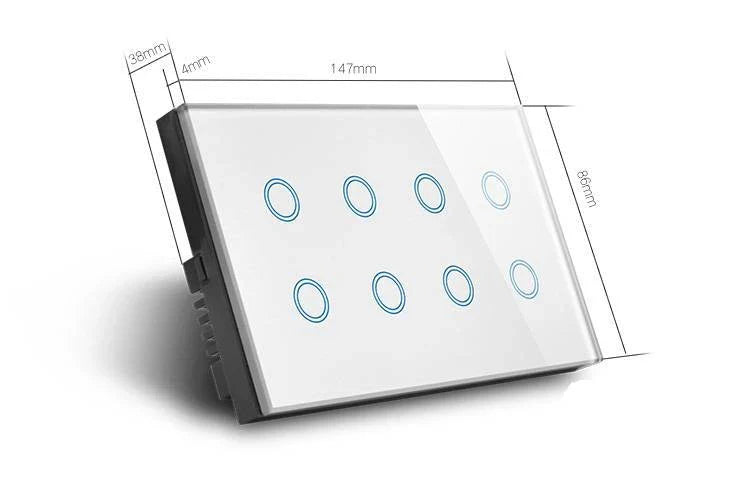 Premium Wi-Fi Enabled Smart Glass Light Switch with Intuitive Touch Control and Remote Access