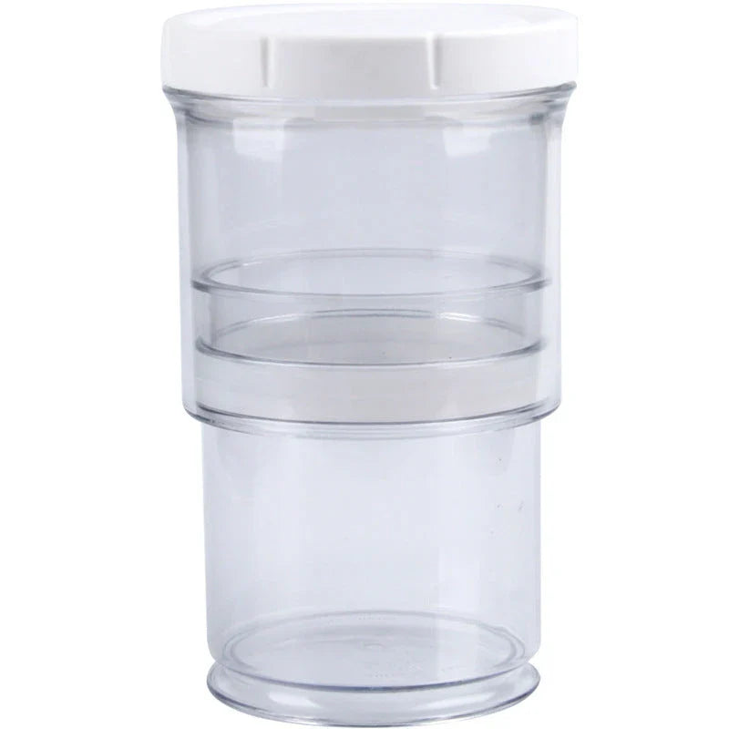 Airtight vacuum food storage containers with pump mechanism, space-saving collapsible design, and transparent BPA-free plastic construction