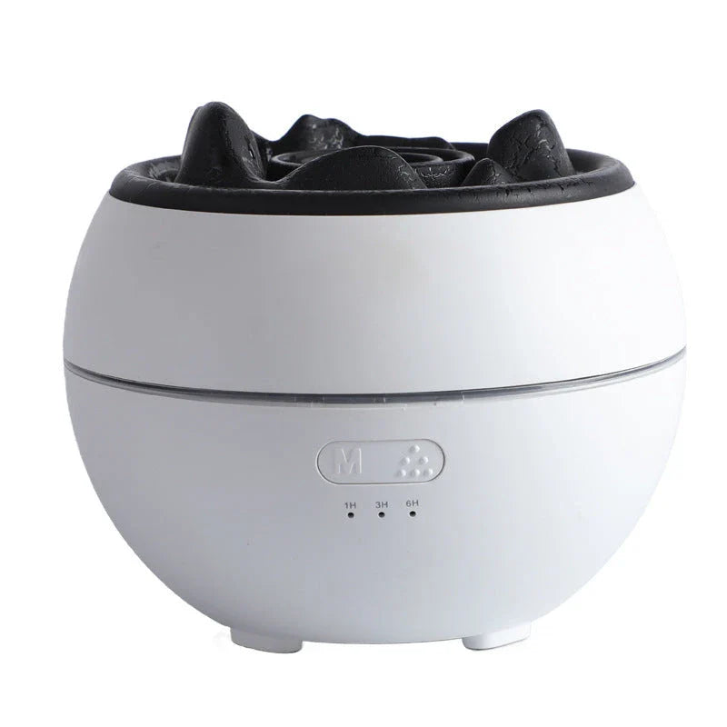 Sleek and compact aroma diffuser with adjustable timer settings, automatic shut-off, and large water tank for long-lasting fragrance dispersal