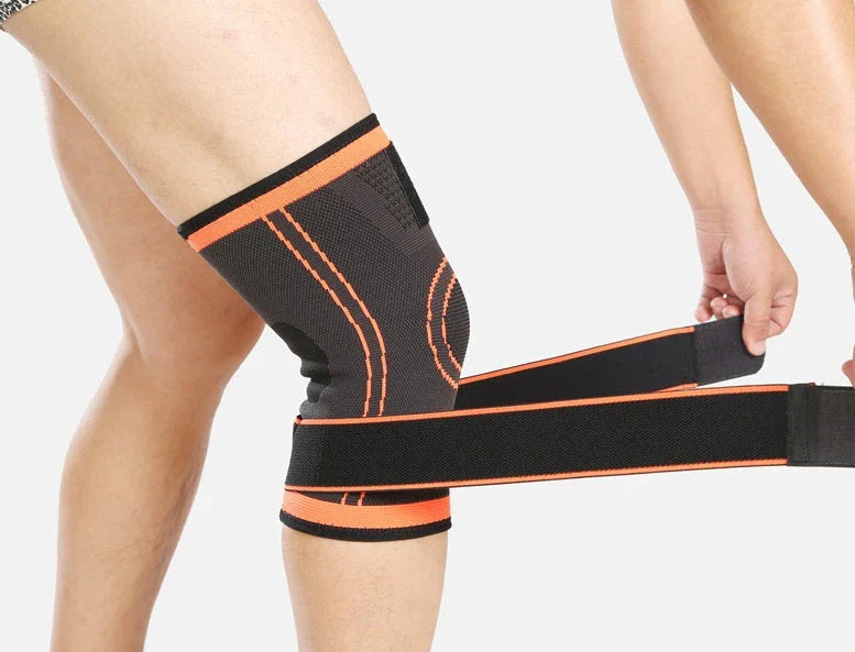 Sports knee brace with adjustable pressure design for active lifestyles