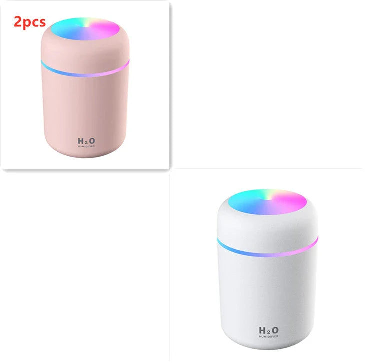 Mini USB Humidifier with Soothing Mist, Quiet Operation, and Automatic Shut-Off for Bedrooms
