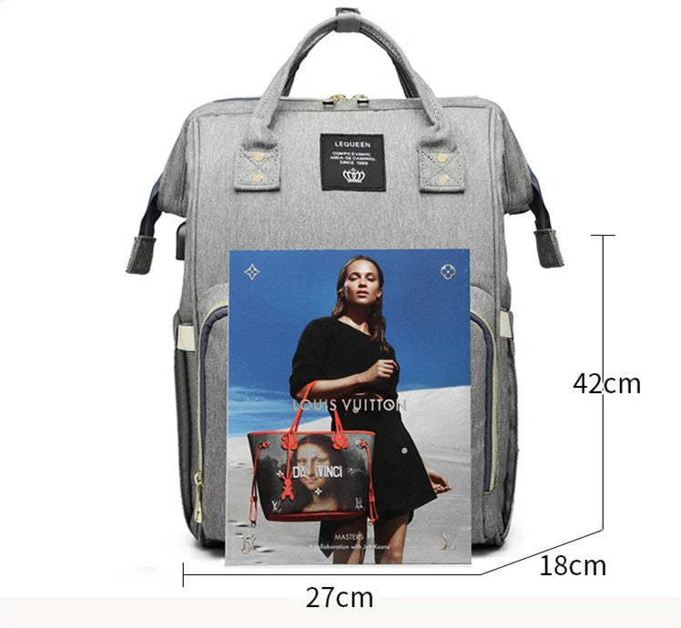 Stylish Mummy Bag - Multifunctional Large Capacity Organiser for Busy Parents in various colours and styles