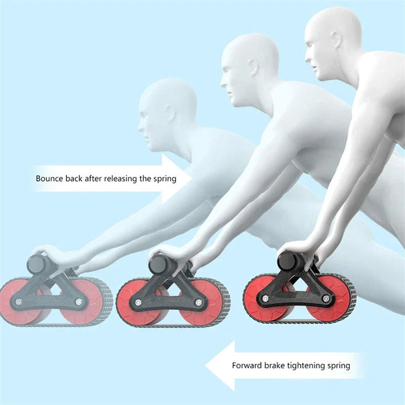 Premium Dual-Wheel Abdominal Roller for Intense Core and Arm Workouts - Durable Construction, Comfortable Grip, Suitable for All Fitness Levels