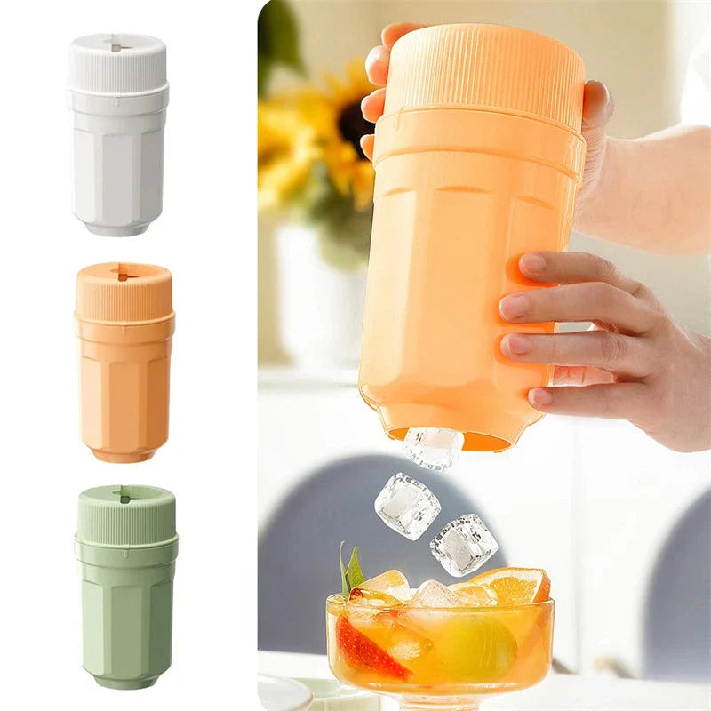 Twist ice cube tray with rotating release mechanism, perfect for freezers and refrigerators