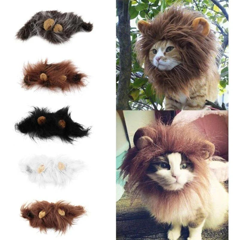 Adorable Pet Lion Mane Hat for Dogs and Cats