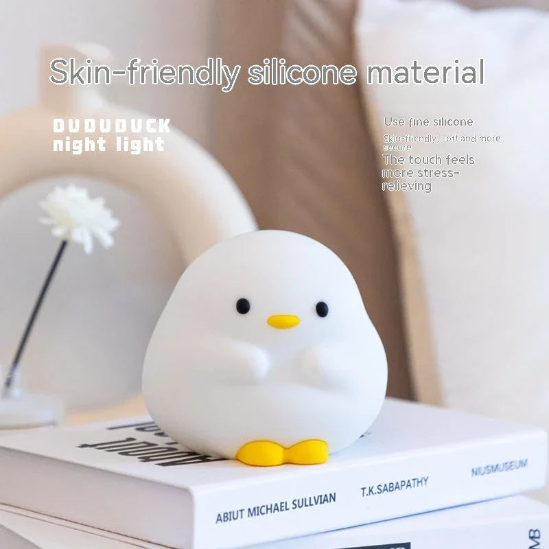 Cute duck-shaped LED night light with soft, adjustable glow for cozy bedtime