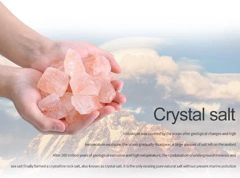 Himalayan salt lamp with warm, amber glow and adjustable lighting settings