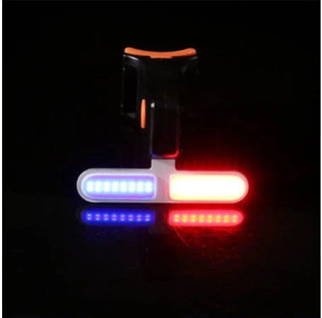 Rechargeable bicycle rear light with bright LED illumination for enhanced cycling safety and visibility