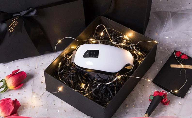 Bluetooth Eye Massager with Air Pressure, Vibration, and Heating Therapy for Soothing Eye Care