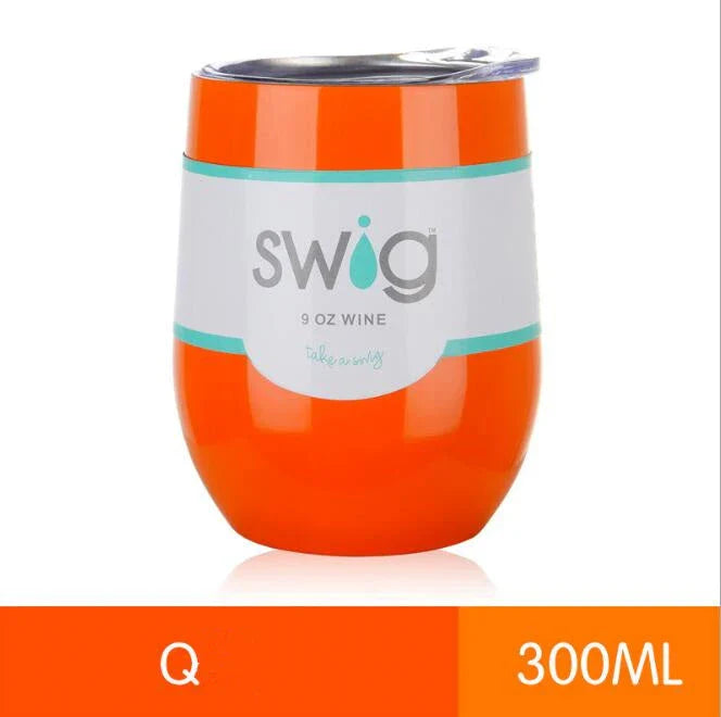 9 oz insulated stainless steel tumbler mug with lid in various vibrant colours, perfect for hot and cold beverages