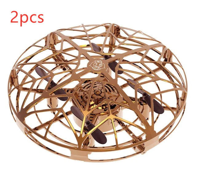Intuitive air drone with UFO-inspired design, gesture control, and automatic obstacle avoidance for seamless aerial experiences.