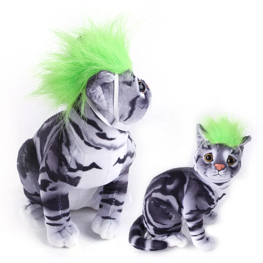 Adjustable dog wig in various colours for pet cosplay and photography