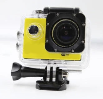 Robust 4K Ultra HD Waterproof Sport Camera with 12MP sensor, 170-degree wide-angle lens, and water-resistant design for filming up to 30 metres underwater