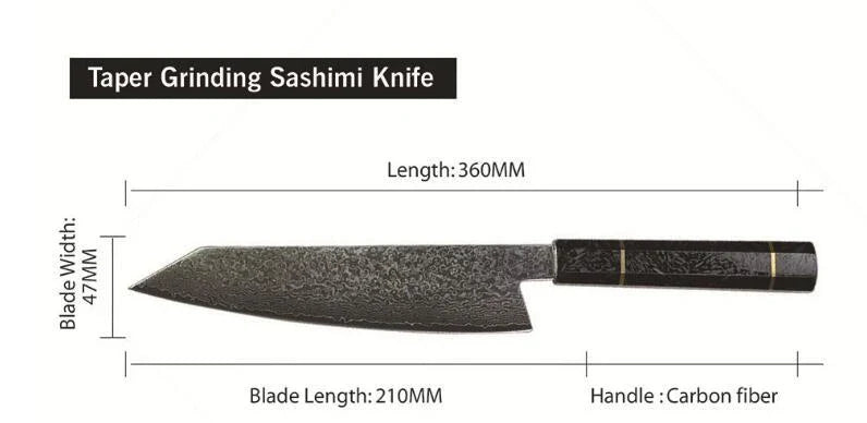Exquisite Japanese Damascus Steel Chef's Knife with Stunning Brocade Pattern and Ergonomic Resin Wood Handle
