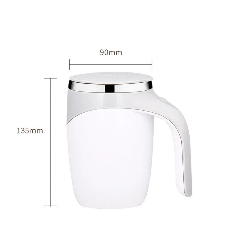 Hands-Free Magnetic Stirring Mug for Effortless Beverage Mixing at Home or Office