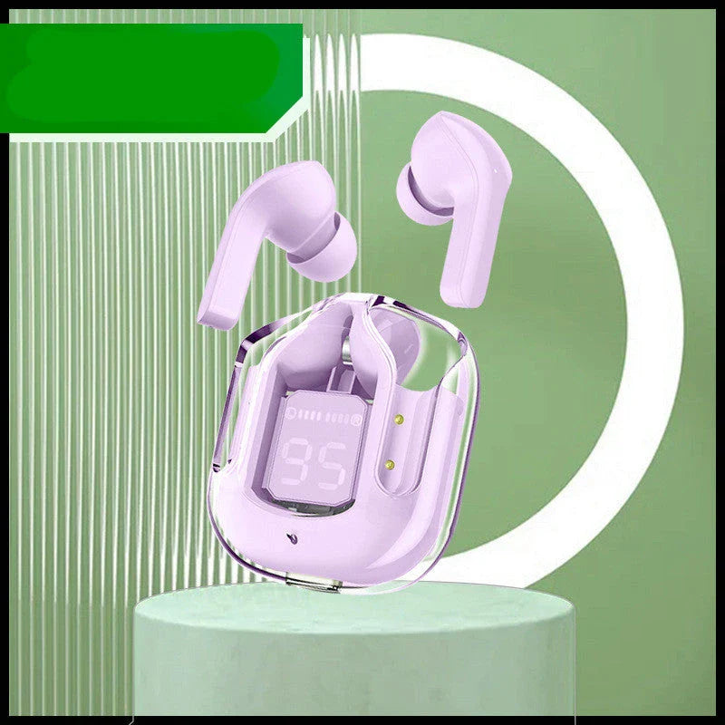 Premium true wireless Bluetooth 5.3 earbuds with digital display, noise reduction, and long battery life.