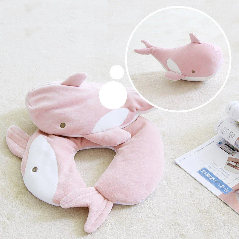 Soft and cozy penguin-shaped neck pillow with U-shaped design for superior comfort and support during work, travel, and relaxation
