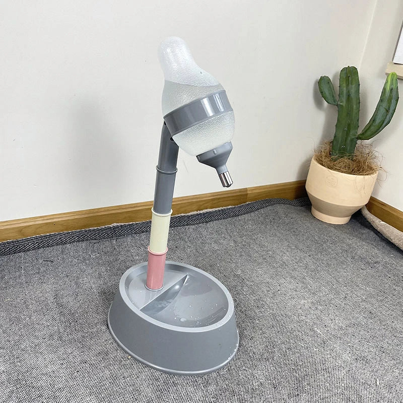Adjustable Pet Water Dispenser with Elevated Stand - Premium Food-Grade Plastic Design for Cats and Dogs