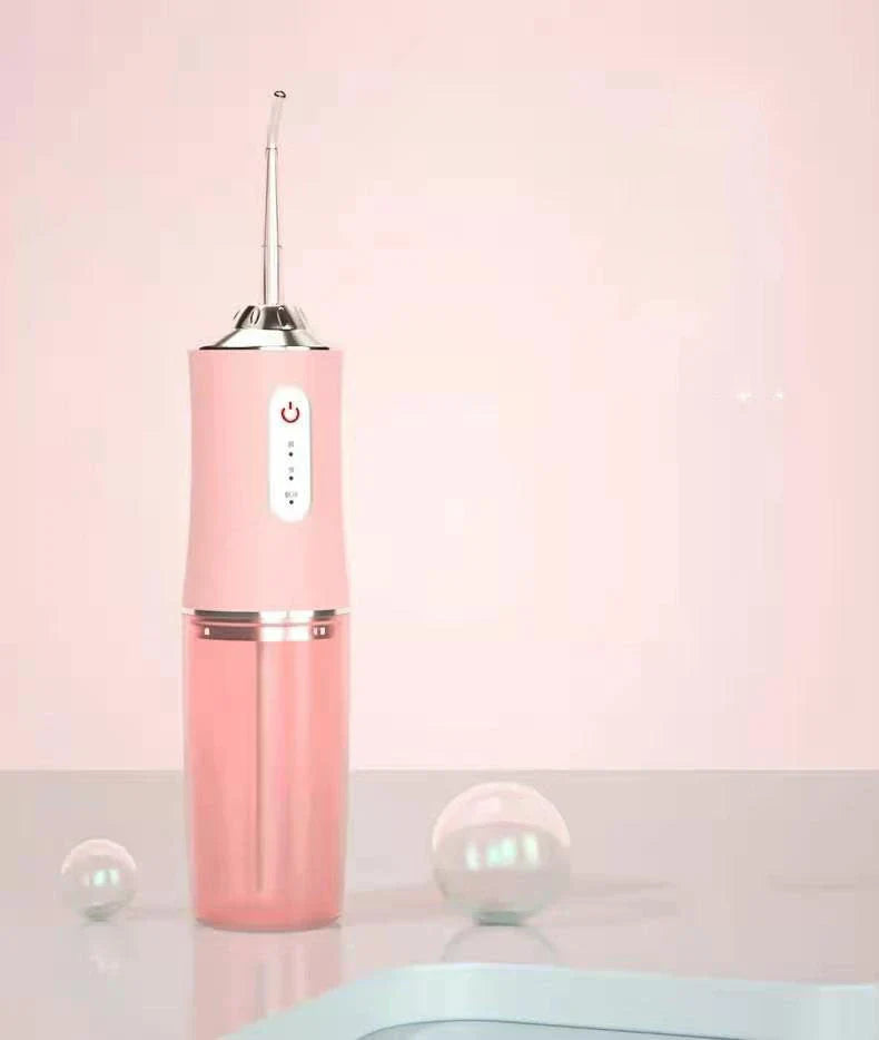 Rechargeable dental water flosser with multiple colour options and USB charging capability