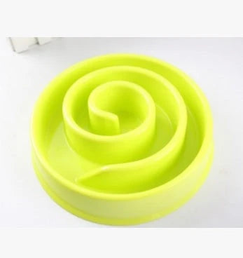 Anti-choke pet bowl made of durable plastic, available in multiple vibrant colours to suit your pet's style
