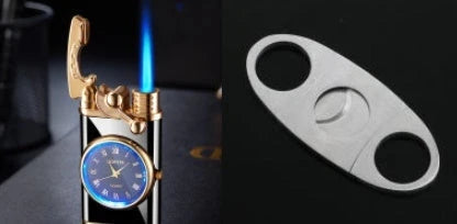A versatile butane lighter watch with various color options and flame styles