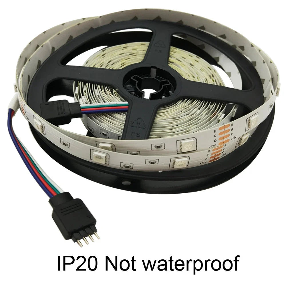 Premium RGB 5050 LED strip lights with vibrant colour options and versatile installation