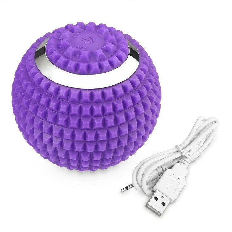 Premium vibrating massage ball with 4 adjustable vibration modes for muscle relaxation and recovery