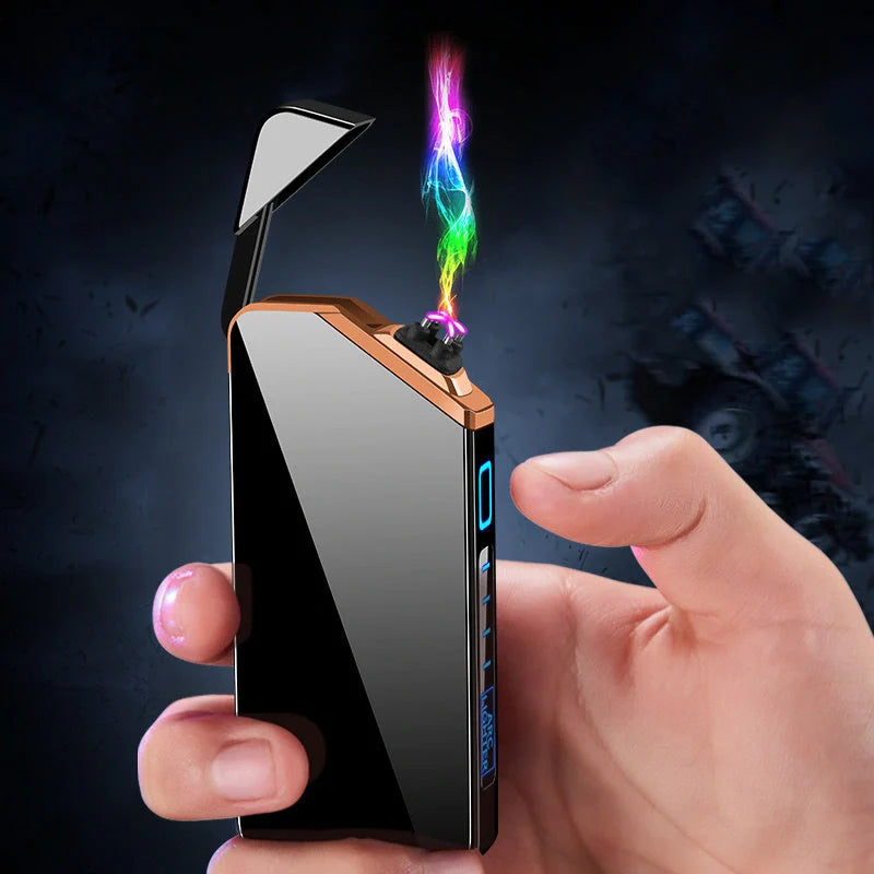 Stylish USB-powered lighter in various colours, featuring a compact and fashionable design for everyday carry