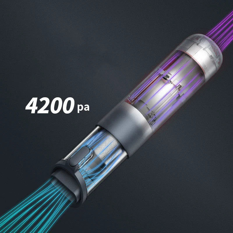 AutoBot V Mini Cordless Vacuum Cleaner with Powerful 4200Pa Suction for Cleaning Cars and Homes
