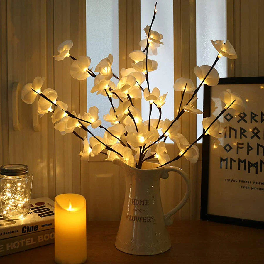 Premium LED Twig Lights with warm, energy-efficient glow for cozy home decor