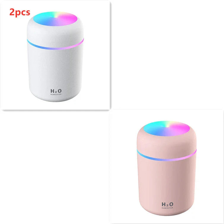Mini USB Humidifier with Soothing Mist, Quiet Operation, and Automatic Shut-Off for Bedrooms