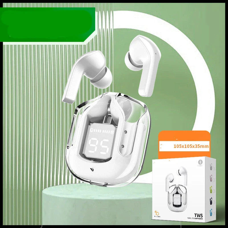 Premium true wireless Bluetooth 5.3 earbuds with digital display, noise reduction, and long battery life.