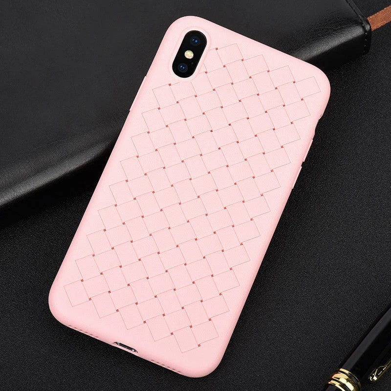 GiftHome UK Stylish Grid-Patterned Protective Phone Case