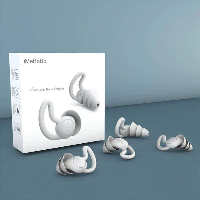 Comfortable silicone sleep earplugs for noise-free nights