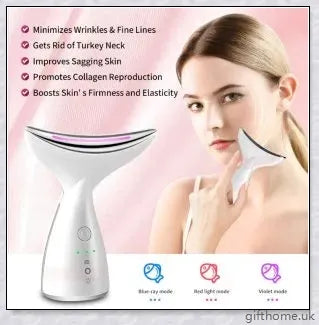Double Chin Reducer Device - Microcurrent Technology for Neck & Face Wrinkle Reduction
