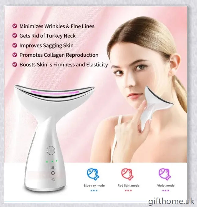 Double Chin Reducer Device - Microcurrent Technology for Neck & Face Wrinkle Reduction