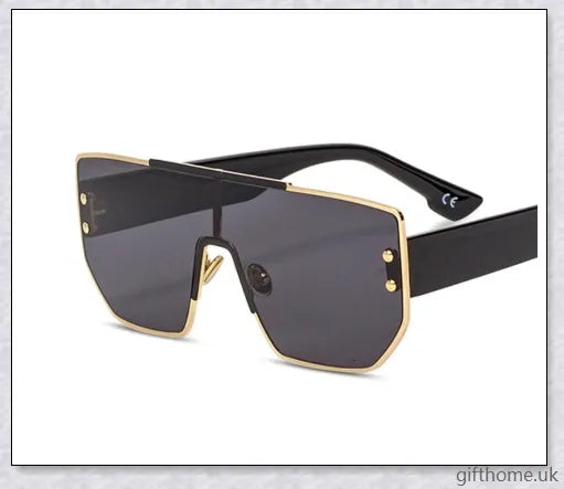 Stylish big frame sunglasses in a range of fashionable gold and silver finishes, providing 100% UV protection and durable scratch-resistant lenses.