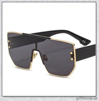 Stylish big frame sunglasses in a range of fashionable gold and silver finishes, providing 100% UV protection and durable scratch-resistant lenses.