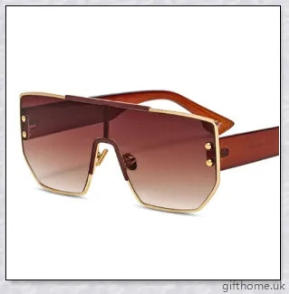 Stylish big frame sunglasses in a range of fashionable gold and silver finishes, providing 100% UV protection and durable scratch-resistant lenses.