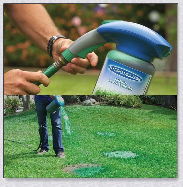 Hydro Mousse Liquid Lawn System - Spray-on formula that attaches grass seed directly to soil for effortless lawn repair