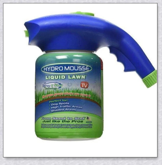 Hydro Mousse Liquid Lawn System - Spray-on formula that attaches grass seed directly to soil for effortless lawn repair