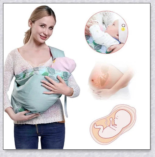 A stylish and versatile 3-in-1 ring sling baby carrier in various colours, designed to keep your little one close and comfortable while leaving your hands free.