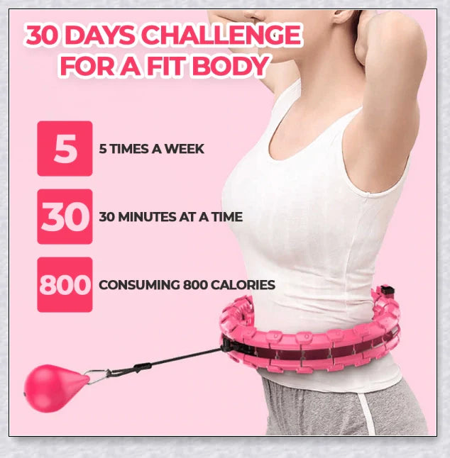 Smart Hula Hoop - Innovative, Adjustable Design for Effortless Waist Slimming