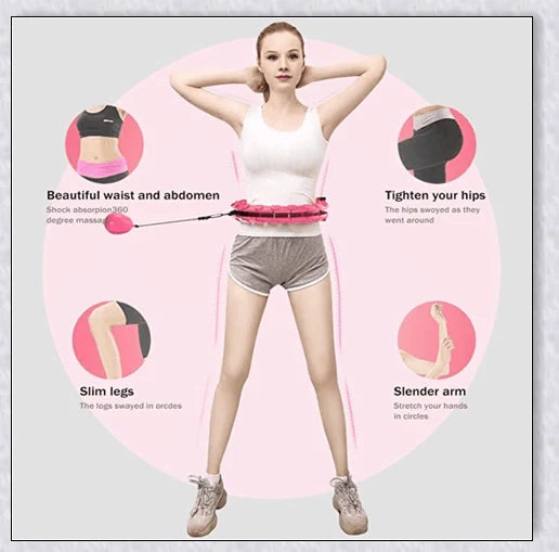 Smart Hula Hoop - Innovative, Adjustable Design for Effortless Waist Slimming