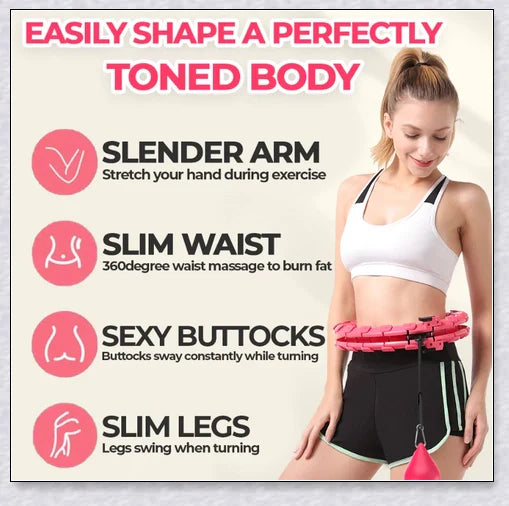 Smart Hula Hoop - Innovative, Adjustable Design for Effortless Waist Slimming